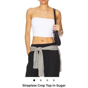 Revolve Strapless Crop Top